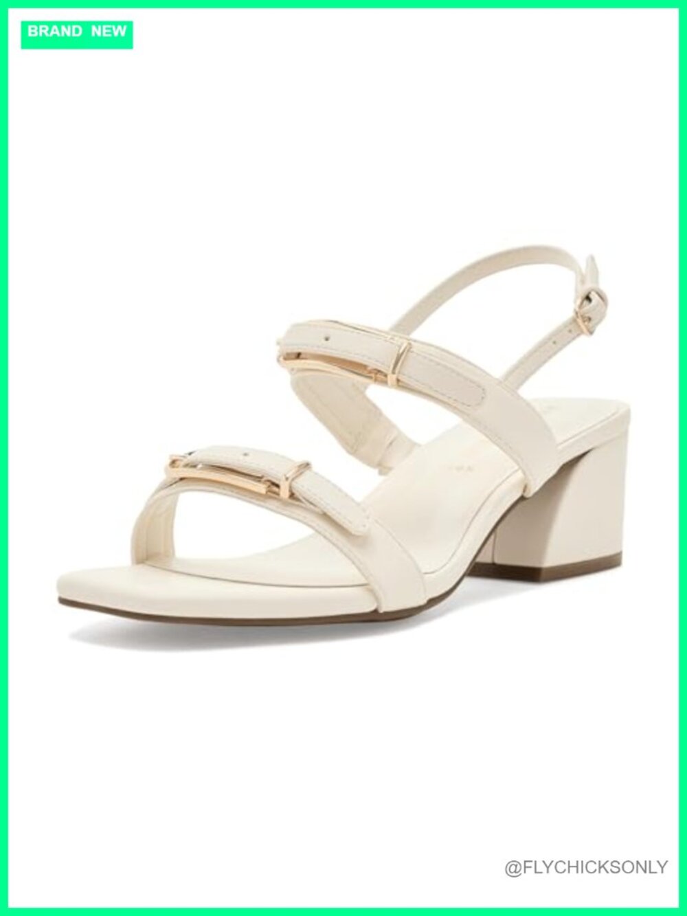 Platform Heeled Sandal Open Toe Ankle Strap Slip On PU